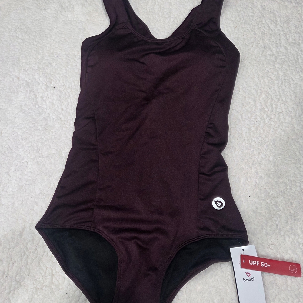 Trendy Chic Baleaf Women's Deep Purple One-Piece Swimsuit Size Small - Picture 5 of 6